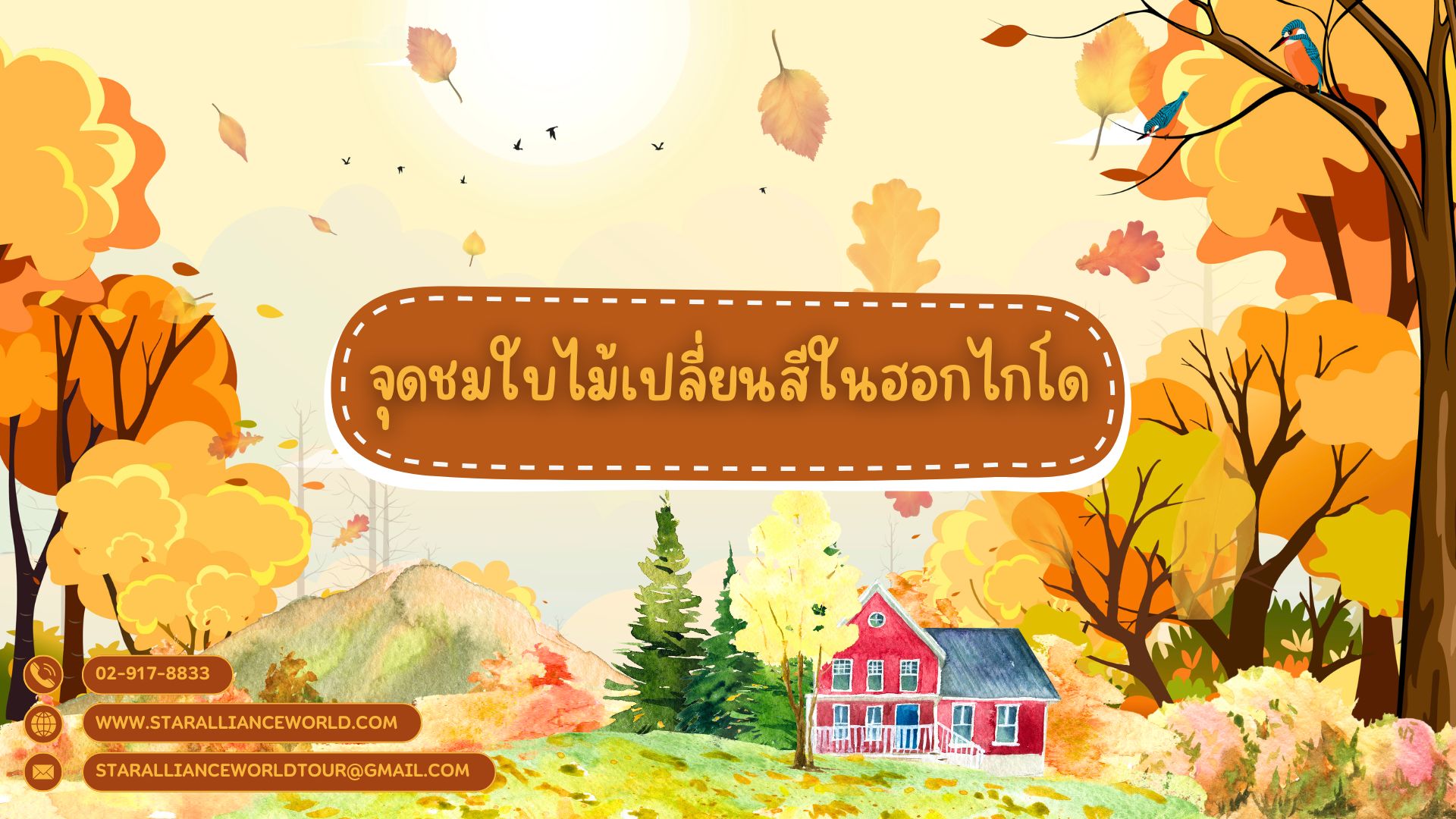 จุดชมใบไม้เปลี่ยนสีที่ต้องไปเยือน ในฮอกไกโด (Hokkaido)