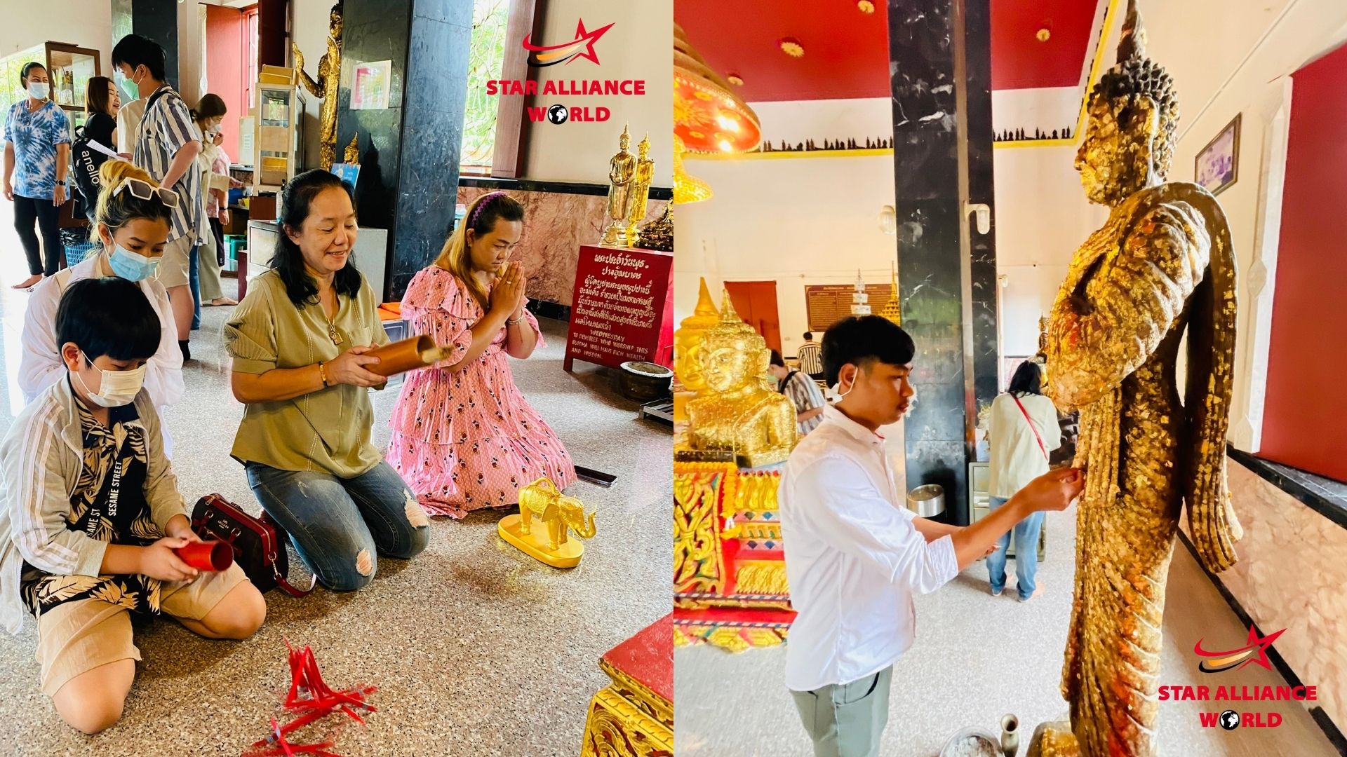 สักการะหลวงพ่อพระทอง ณ  วัดพระทอง