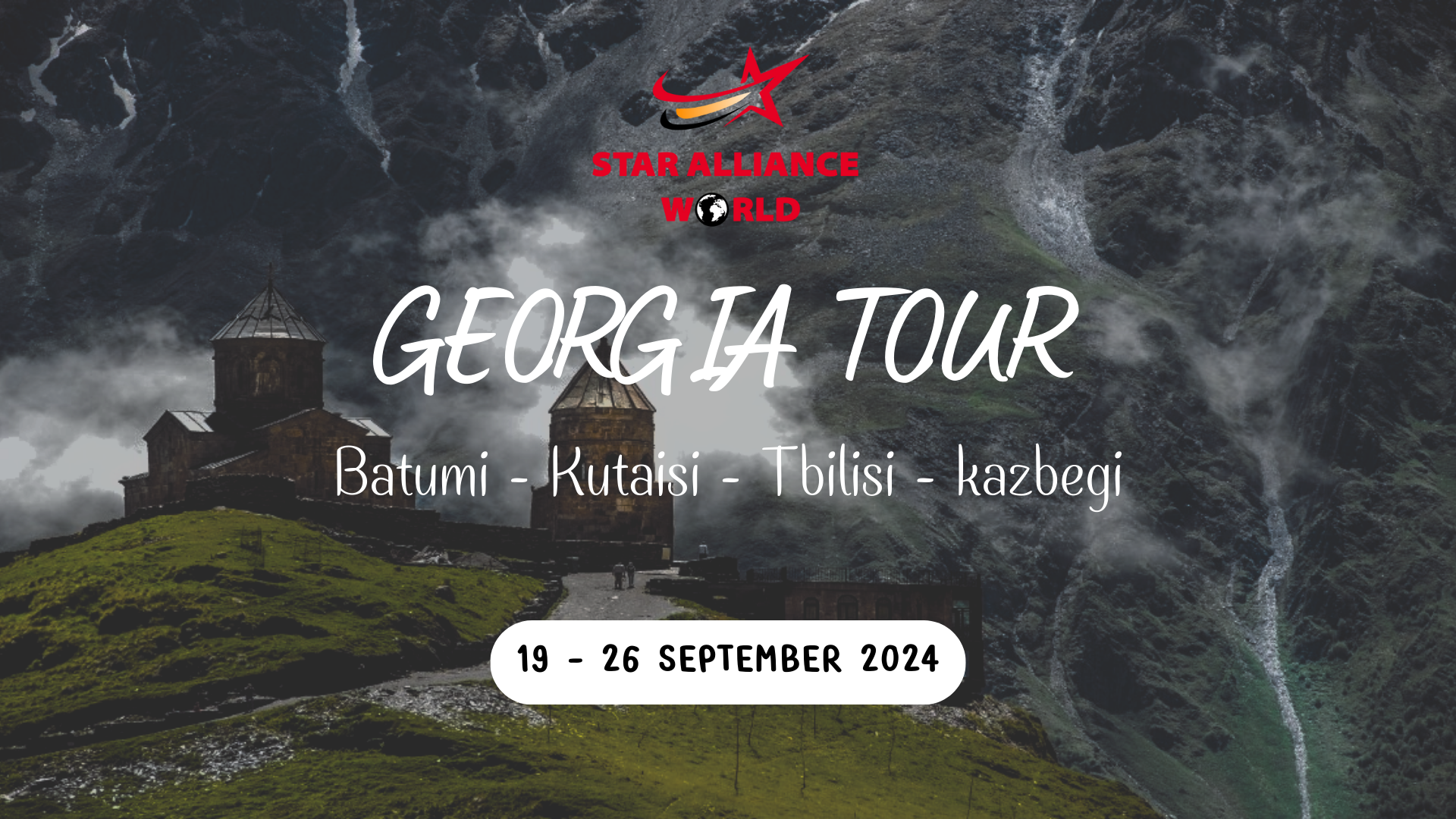 Batumi - Kutaisi - Tbilisi - kazbegi 19 - 26 September 2024