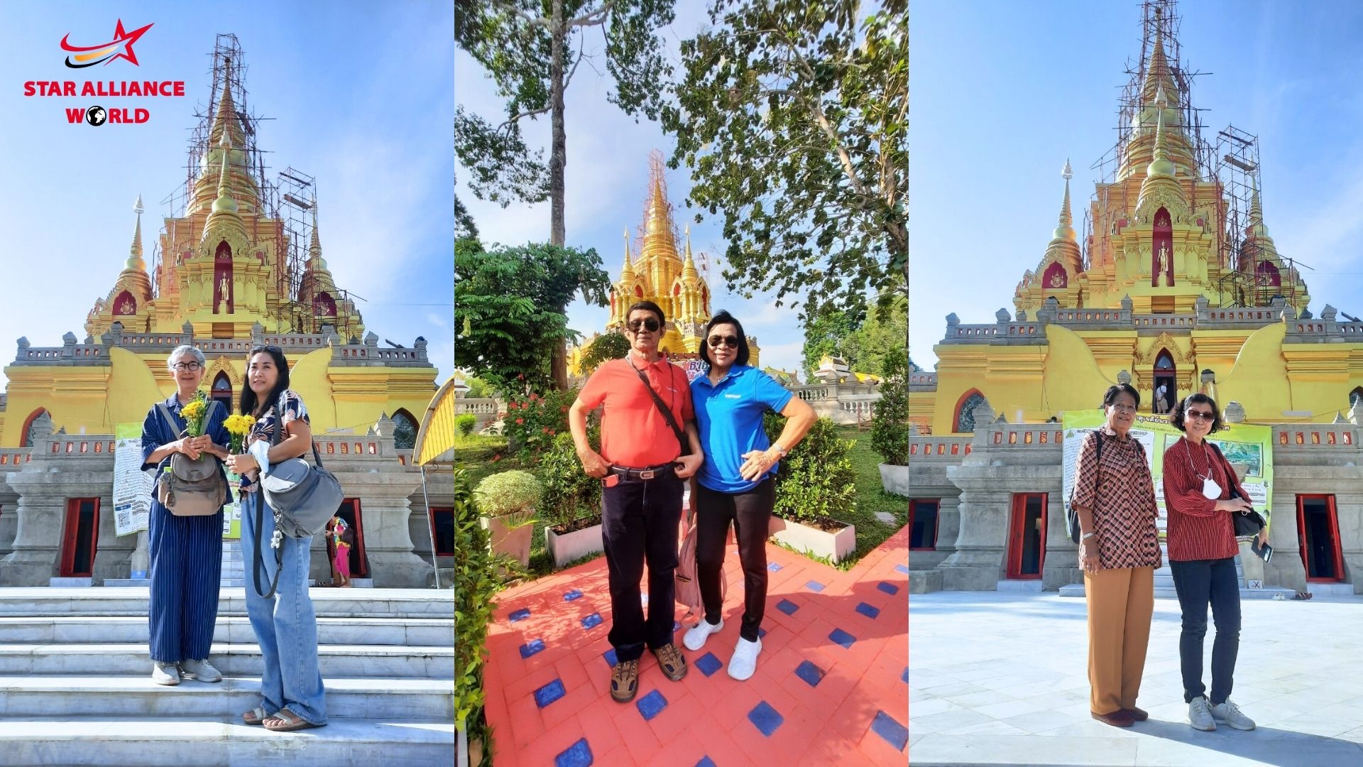 จากนั้นไปสักการะพระมหาธาตุเจดีย์พระพุทธธรรมประกาศ