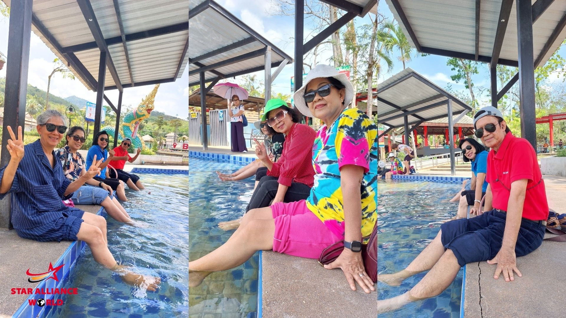 ่อนคลายไปกับการเอาเท้าแช่น้ำร้อน ณ บ่อน้ำร้อนเบตง